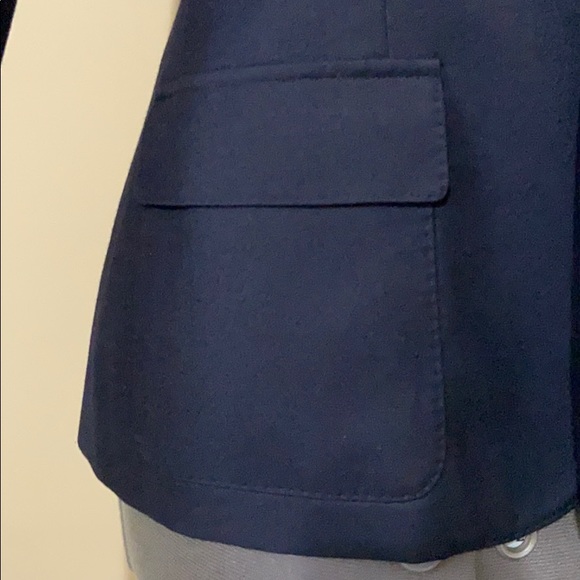 Classic Navy Club Blazer with gold buttons by RL - Picture 5 of 7